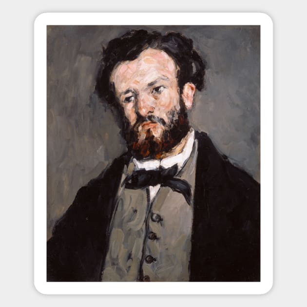 Portrait of Anthony Valabregue by Paul Cezanne Magnet by Classic Art Stall